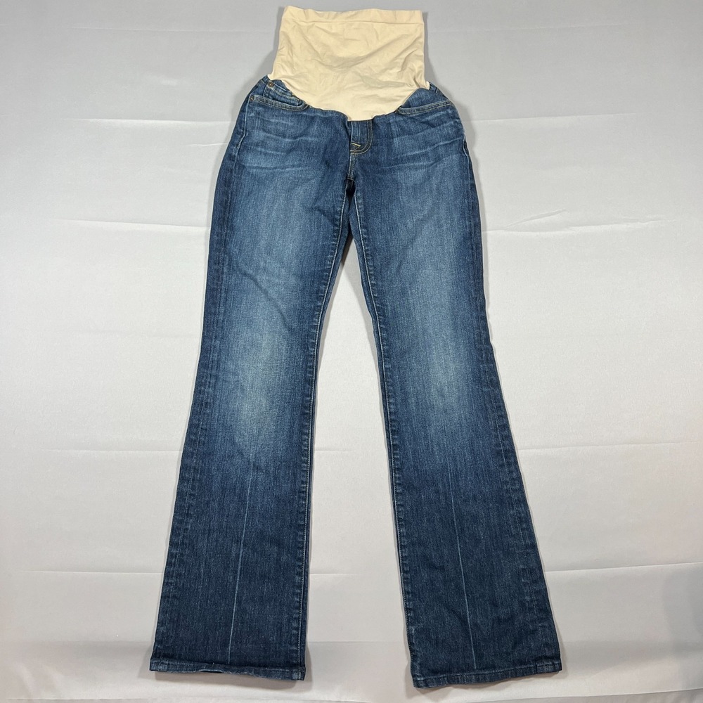 7 For All Mankind For A Pea In The Pod Maternity Bootcut Jeans Womens 32 Blue